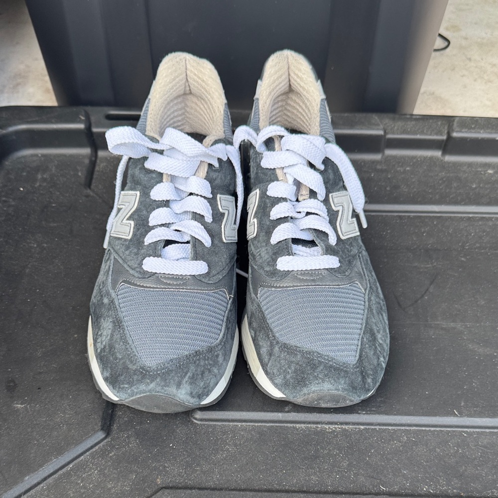 New Balance 998 Gray Sneakers with White Accents
